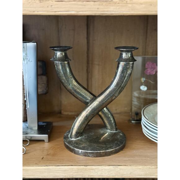 Silver Candelabra Gio Ponti Style - Picture 1 of 5